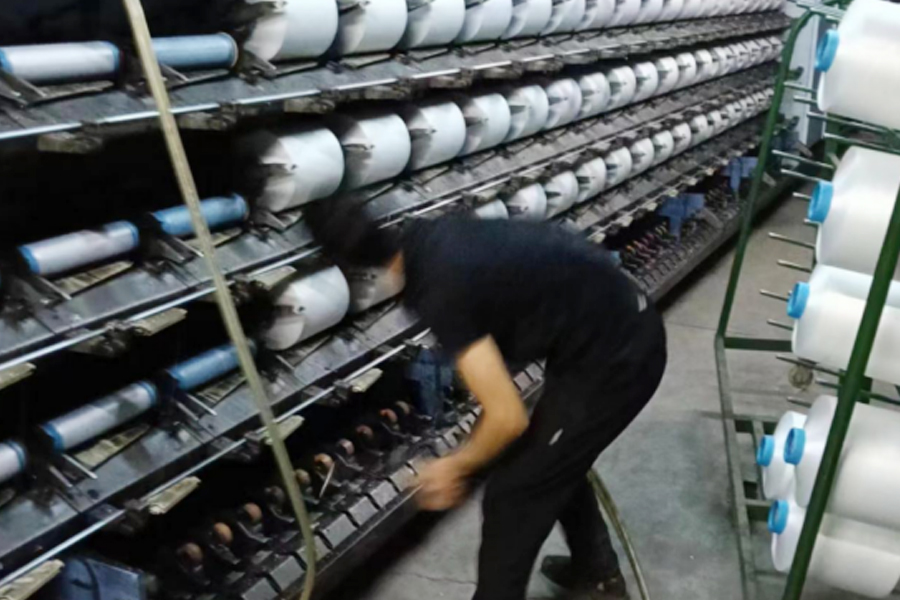 Зона падения производственной пленки DTY