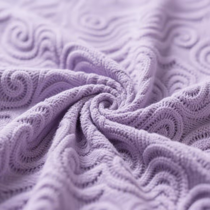 Полая выпуклая трансферная жаккардовая ткань